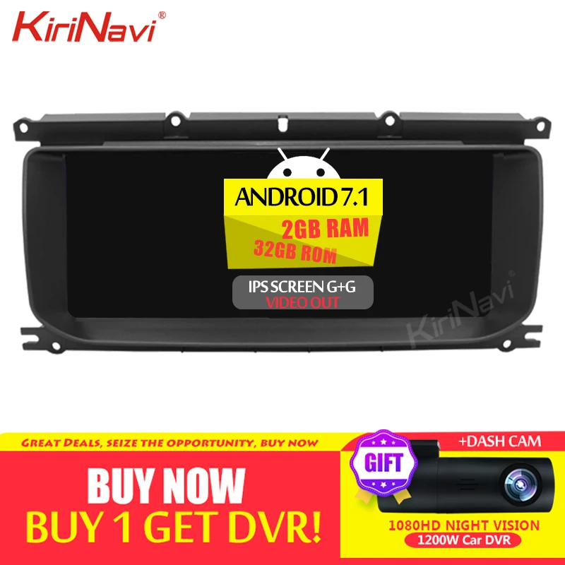 Автомагнитола KiriNavi 10 25 &quot Android 7 1 для Land Range Evoque автомобильный Dvd мультимедийный