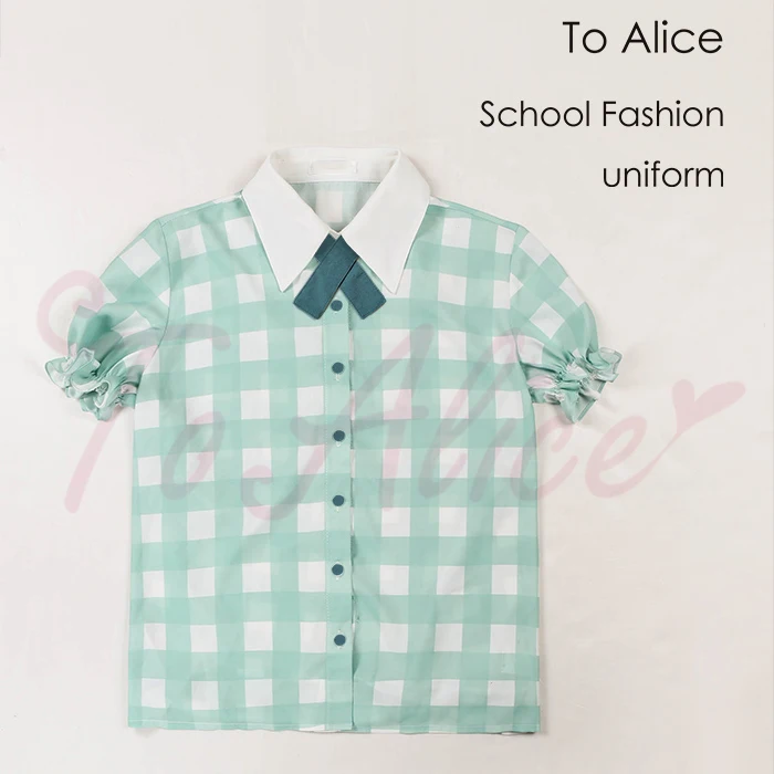 Милые Лучшие друзья для девочек мяты перечной зеленая рубашка блузка милая