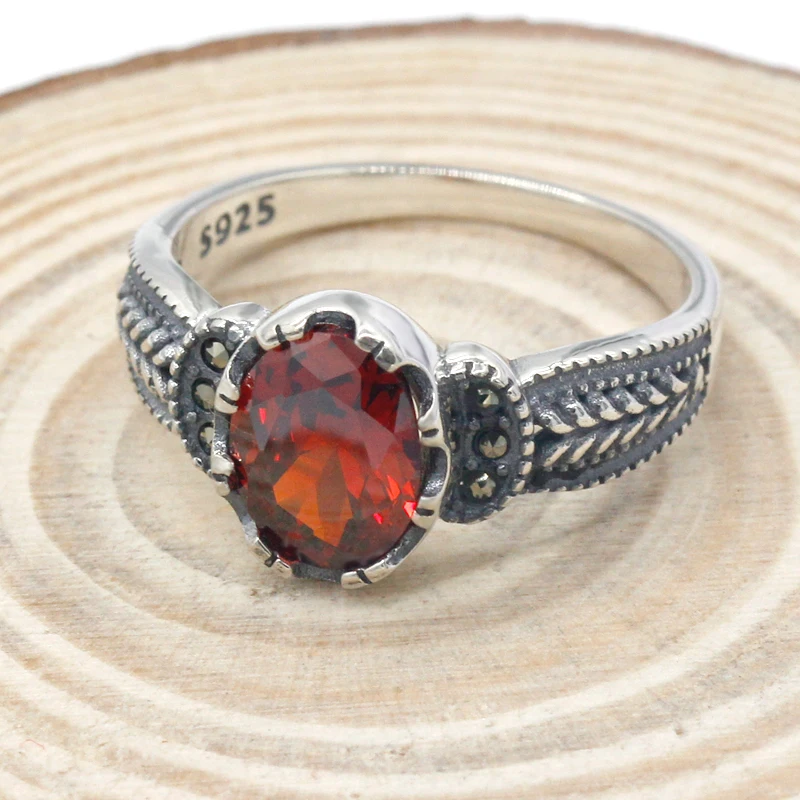 Кольцо женское из серебра 2019 пробы в турецком стиле ретро | Украшения и