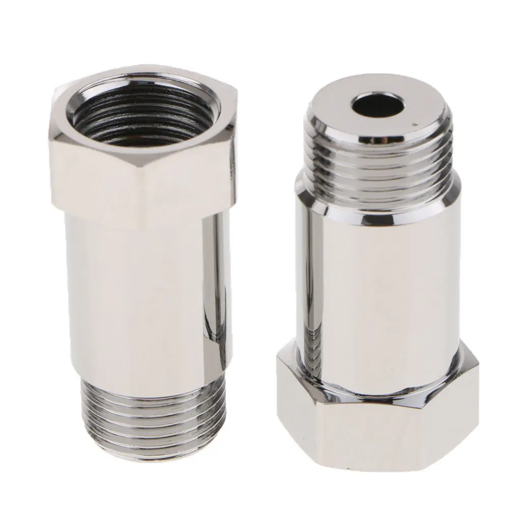 

2 Pieces M18*1.5mm O2 Oxygen Sensor Exhaust Bung Adapter 45mm Length