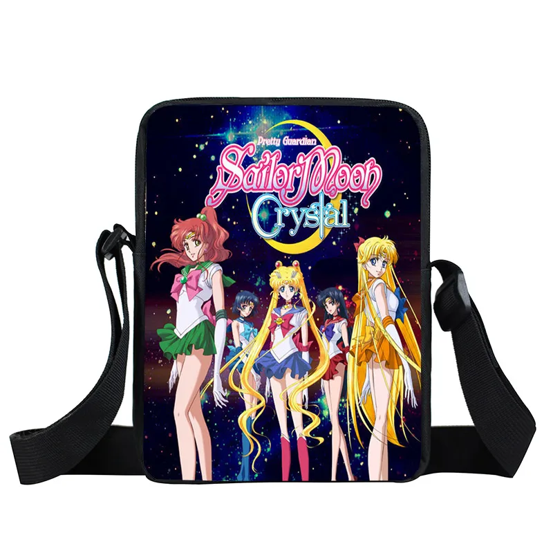 xkbmsn100 Аниме Сейлор Мун сумка-мессенджер SailorMoon Кристалл девушки мини-сумка на плечо женские сумки на каждый день Детские Школьные сумки Дети крест книжная сумка - Цвет: xkbmsn100
