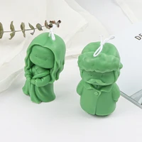 cute q version characters candle silicone mold for handmade desktop decoration gypsum epoxy resin aromatherapy silicone mould