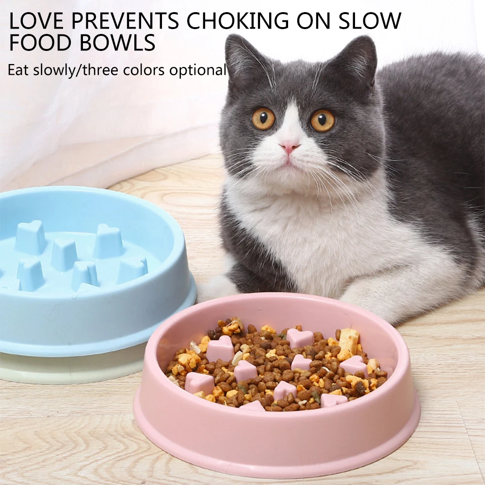 

Pet Eat Slow Dog Bowl Feeder Five-star Flower Anti-choking Pet Slow Food Bowl Prevent Obesity And Help Healthy Slow Food