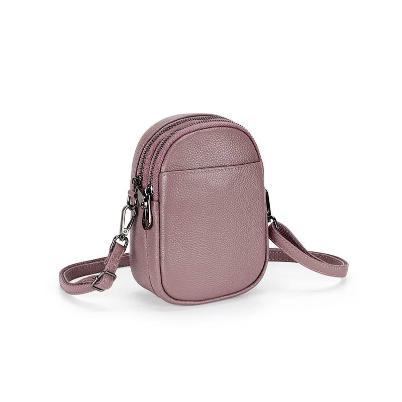 

Female Shoulder Bag Mini Ladies Crossbody Bag First Layer Cowhide Women Mobile Phone Bag Multifunctional Messenger Bags