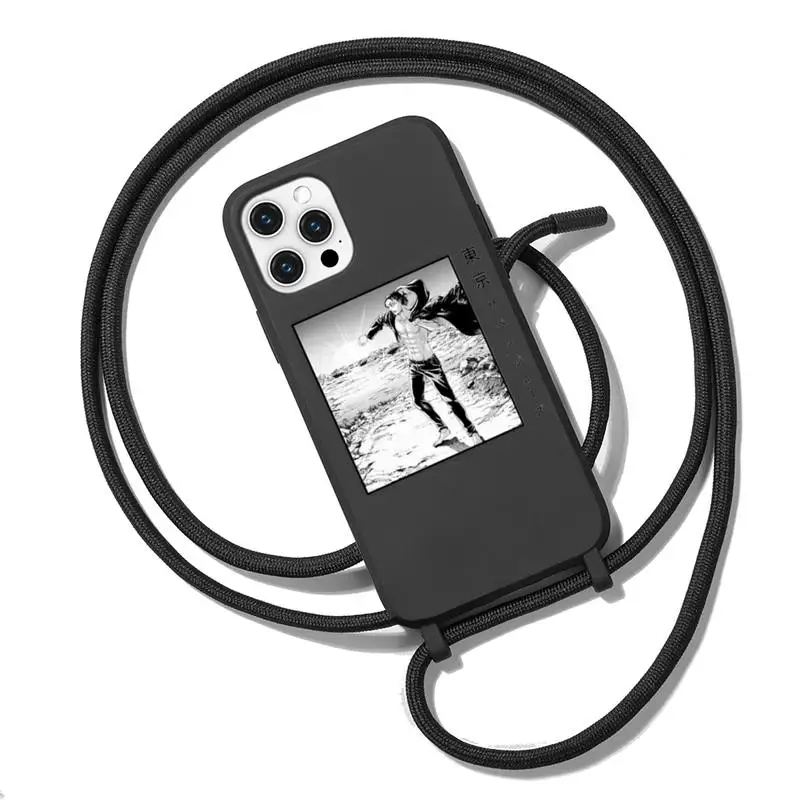 

Attack on Titan Eren Japanese manga Phone Case Necklace Lanyard for iPhone 12 11 8 7 se 2020 mini pro X XS XR MAX Plus