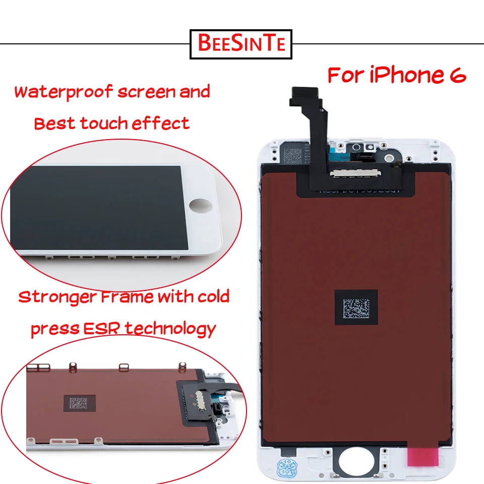 ЖК-экран 20 шт./лот OEM класса AAA + для iPhone 6 дисплей сенсорный экран дигитайзер модуль