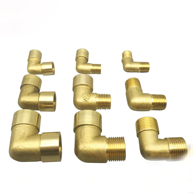 1/8 &quot1/4&quot 3/8 &quotBSP Женский Мужской (под углом 90 градусов) для угол латунь
