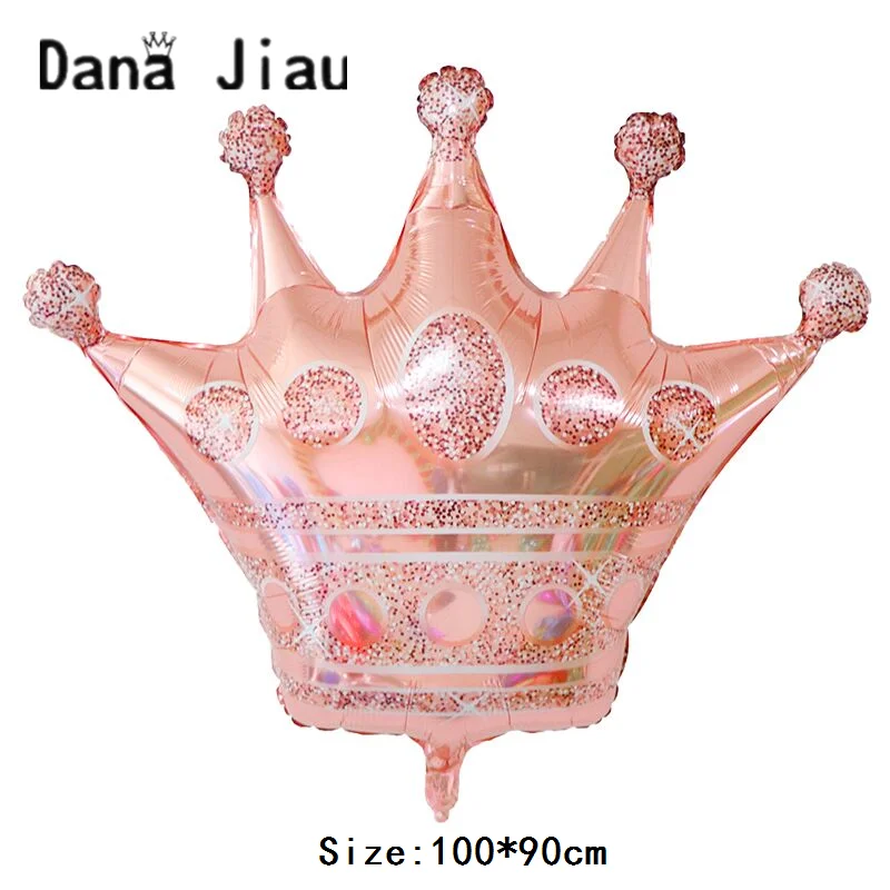 Дана цзяу Роза Золотая Корона воздушный шар из фольги для вечеринок 20 лет с днем
