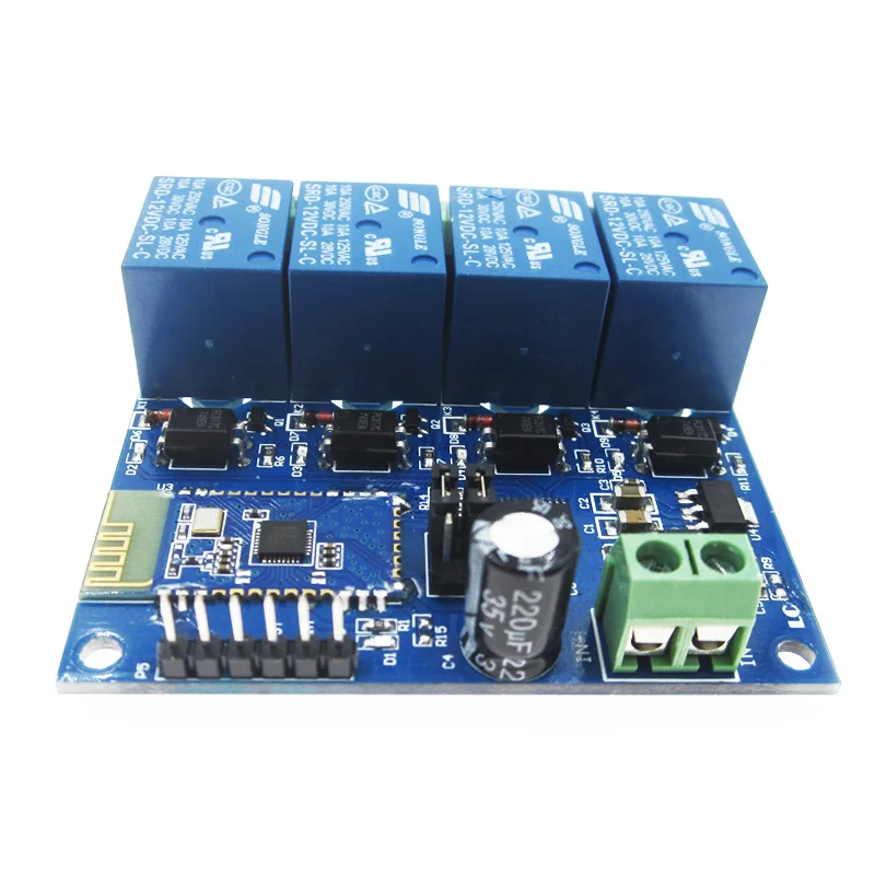 DC 12V 4CH Bluetooth релейный модуль умный дом мобильное приложение дистанционное