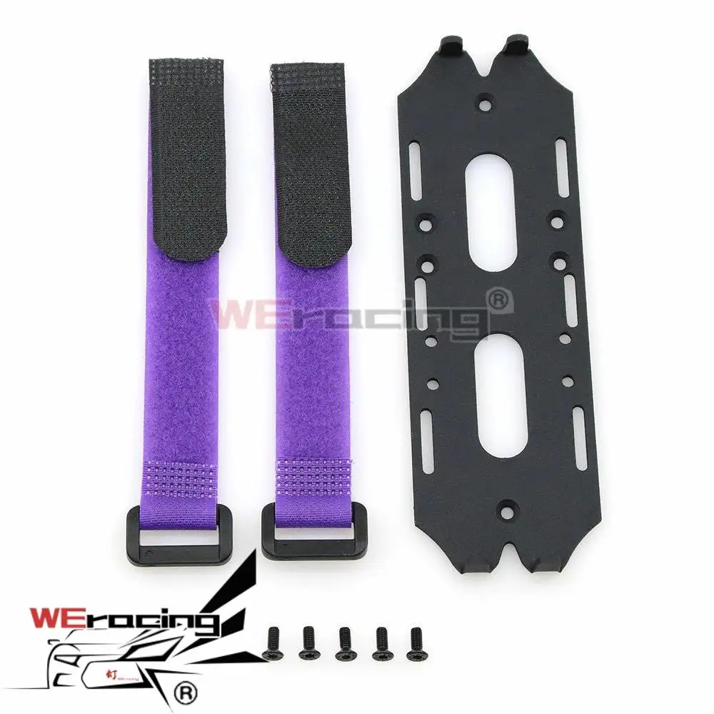 

Battery Fixing Mounting Plate Holder Mount Board Panel Set for 1/10 Axial SCX10 RC Car Accessories