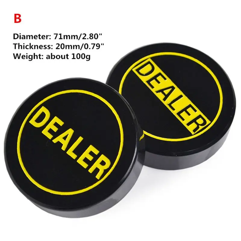 Акриловая Кнопка Дилера покера Казино Hold'em прессования покерных карт Guard Poker Chip