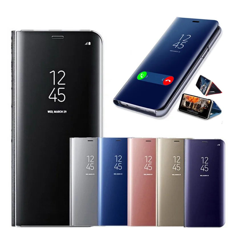 

Luxury Plating Smart Mirror Phone Case Leather For Huawei Y5/ Y6/ Y6p/ Y7a/ Y7P/ Y7 Pro/Y8P / Y9/ Y9a/Y9s/Y9 Prime Mobile Fundas