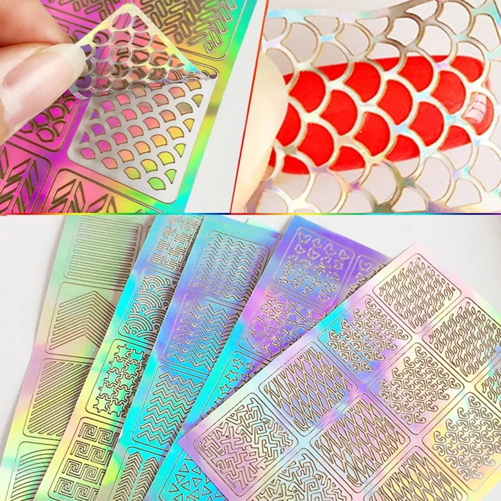 Дизайн ногтей Картины Шаблон Печать пластины окрашенные инструменты маникюр