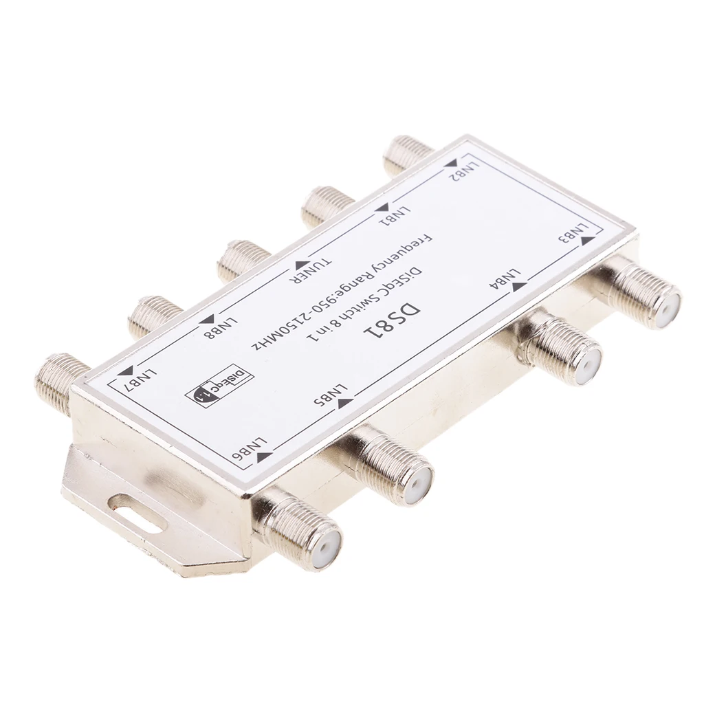 8-канальный спутниковый переключатель 8/1 DiSEqC 8 LNBs в 1 приемник