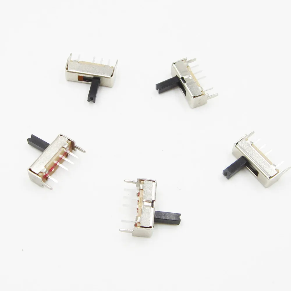 10PCS SS13D07 Slide Switch 1P3T 4Pin W/ Handle 6mm 3 position f diy electronics | Integrated Circuits