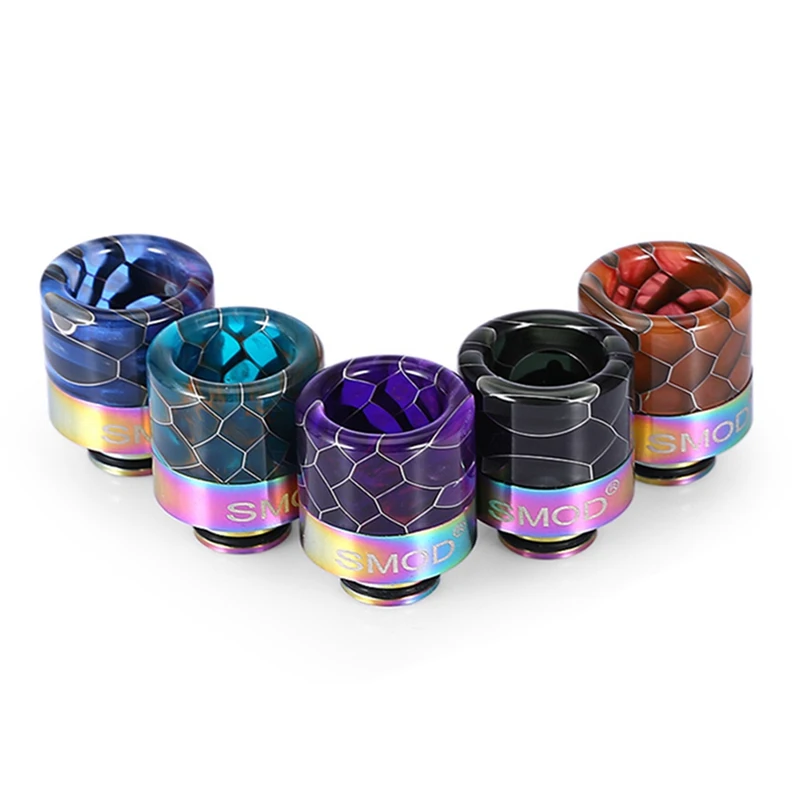 

Vape Accessories 510 Drip Tip Resin Snake Pattern With Steel Vape Mouthpiece For Rda Rta Atomizer Electronic Cigara