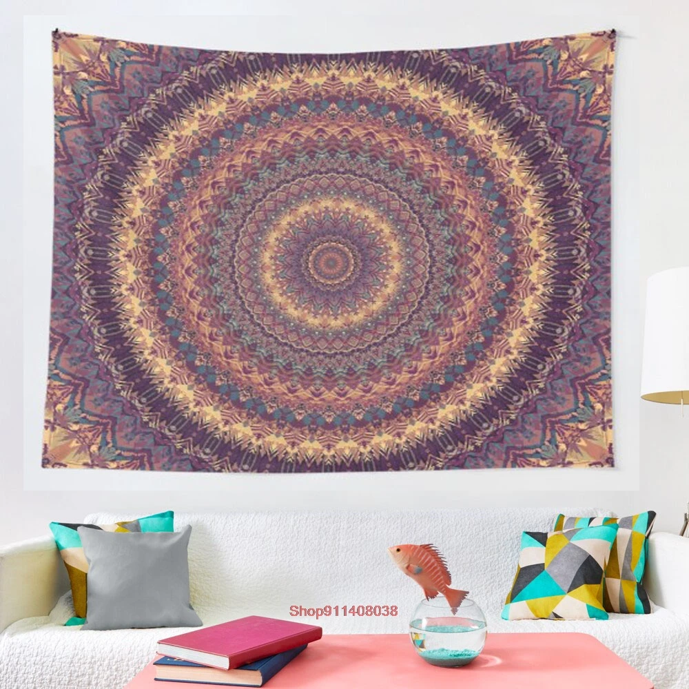 

Mandala 147 tapestry Art Wall Hanging Living Room Decor Craftsmandala Decorative Thin Blanket Yoga