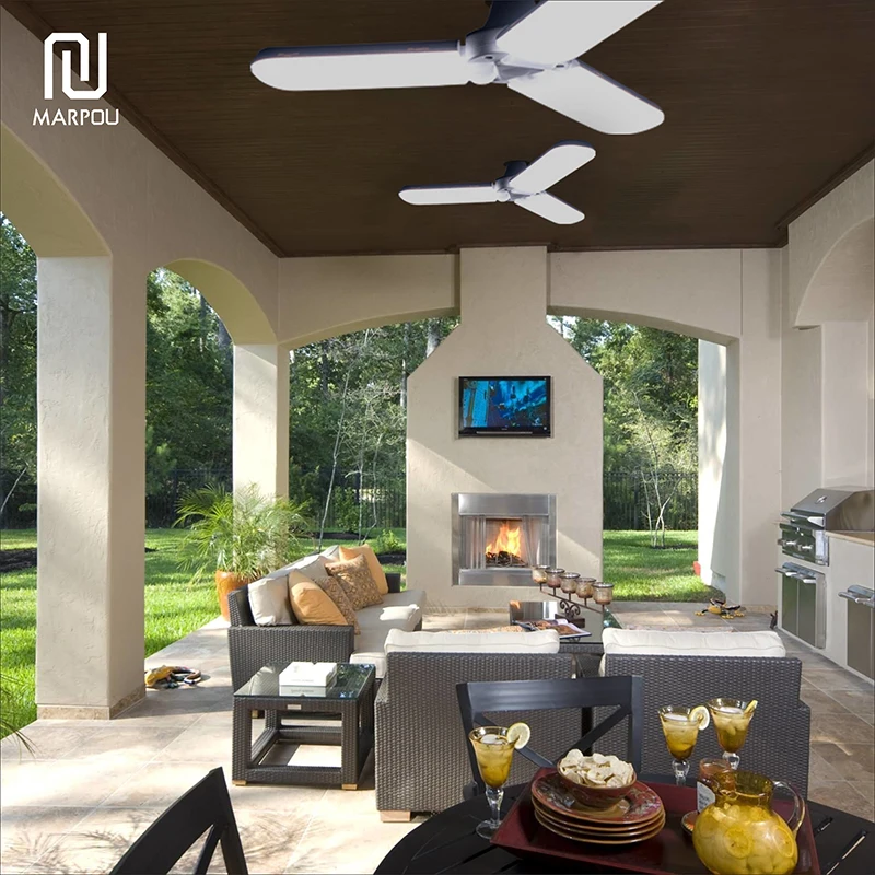 

E27 Led bulb 45W fan blade led light AC185-265V ceiling fan led bulbs For home foldable angle adjustable Led lamp bulb