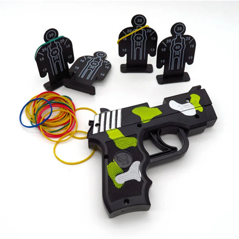 Резиновая игрушка пистолет пластик автоматически стреляет мини пистолеты с