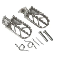 silver stainless steel footpegs foot pegs for xr 50 crf 70 klx 110 thumpstar sdg ssr pit dit bikes