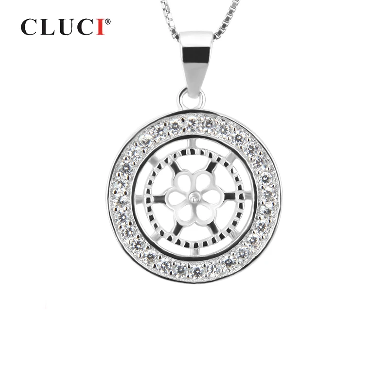 Круглый Кулон CLUCI из стерлингового серебра 925 пробы женская бижутерия