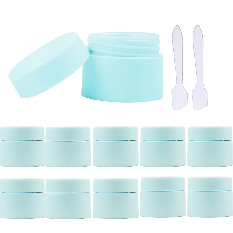 

10pcs 3g Refillable Bottle Face Cream Jar Cosmetic Box Empty Plastic Tight Waist Container Portable Black Makeup Pot for Travel