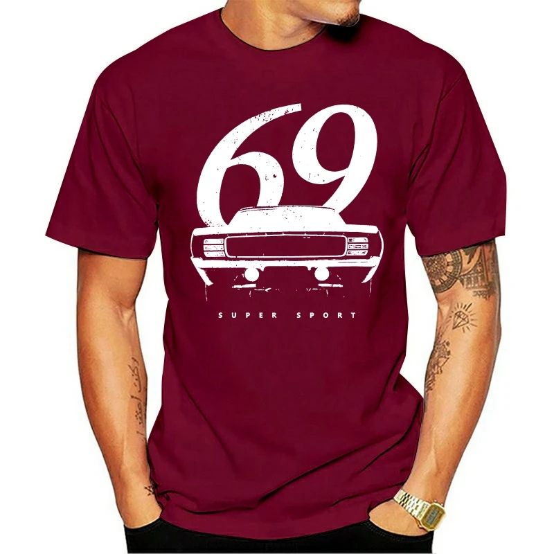 2021 новейшие мужские забавные винтажные рубашки 1969 Chevy Camaro - American Muscle Car 68 69 1968 SS 60s в