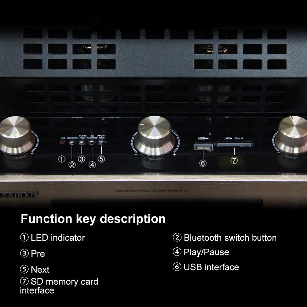 Bluetooth-усилитель AIYIMA Hi-Fi 6J4P вакуумный трубный усилитель 160 Вт класс AB мощности