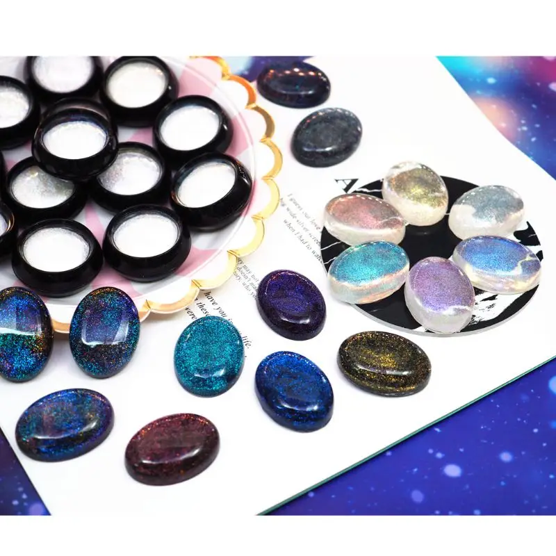 

Magic Resin Dye Suspended AB Effect Powder Mica Pearl Pigments Resin Jewelry DIY