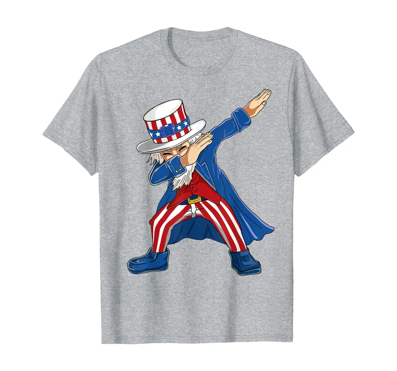 

Dabbing Uncle Sam USA 4th of July Outfit Women Men Kids Gift T-Shirt