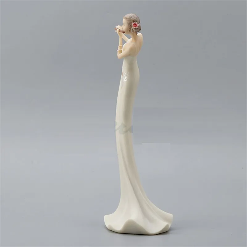 Флейта в китайском стиле для женщин Художественная Скульптура женская фигура