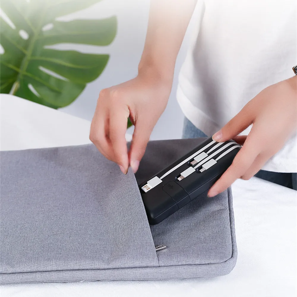 Power Bank 10000 мАч с 4 USB кабель для передачи данных Внешняя батарея портативное