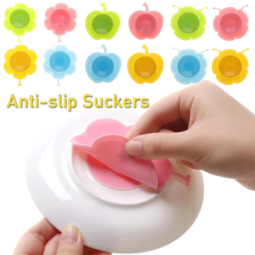 Противоскользящие подставки для кормления детей двусторонние силиконовые на