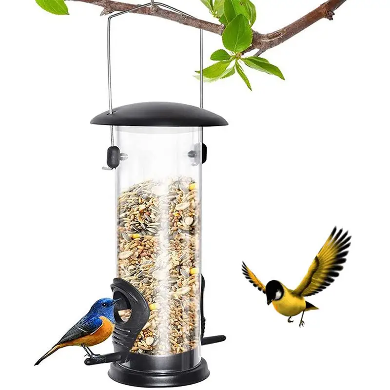 

1 Pcs Bird Food Feeder Detachable Parrot Feeder Outdoor Hanging Parakeet Food Water Feeding Tool Creative Bird Feeders Supplies