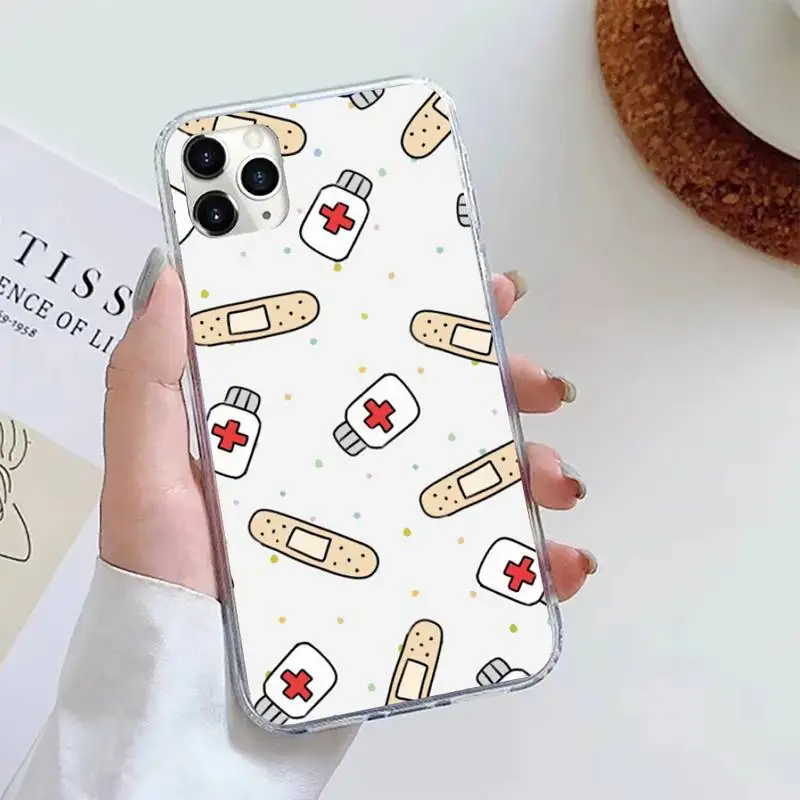 

Nurse Medical Medicine Health Heart Phone Case Phone Case for iPhone 12 Pro Max X XS MAX 6s 78 Plus Cover Bumper for SE 2020
