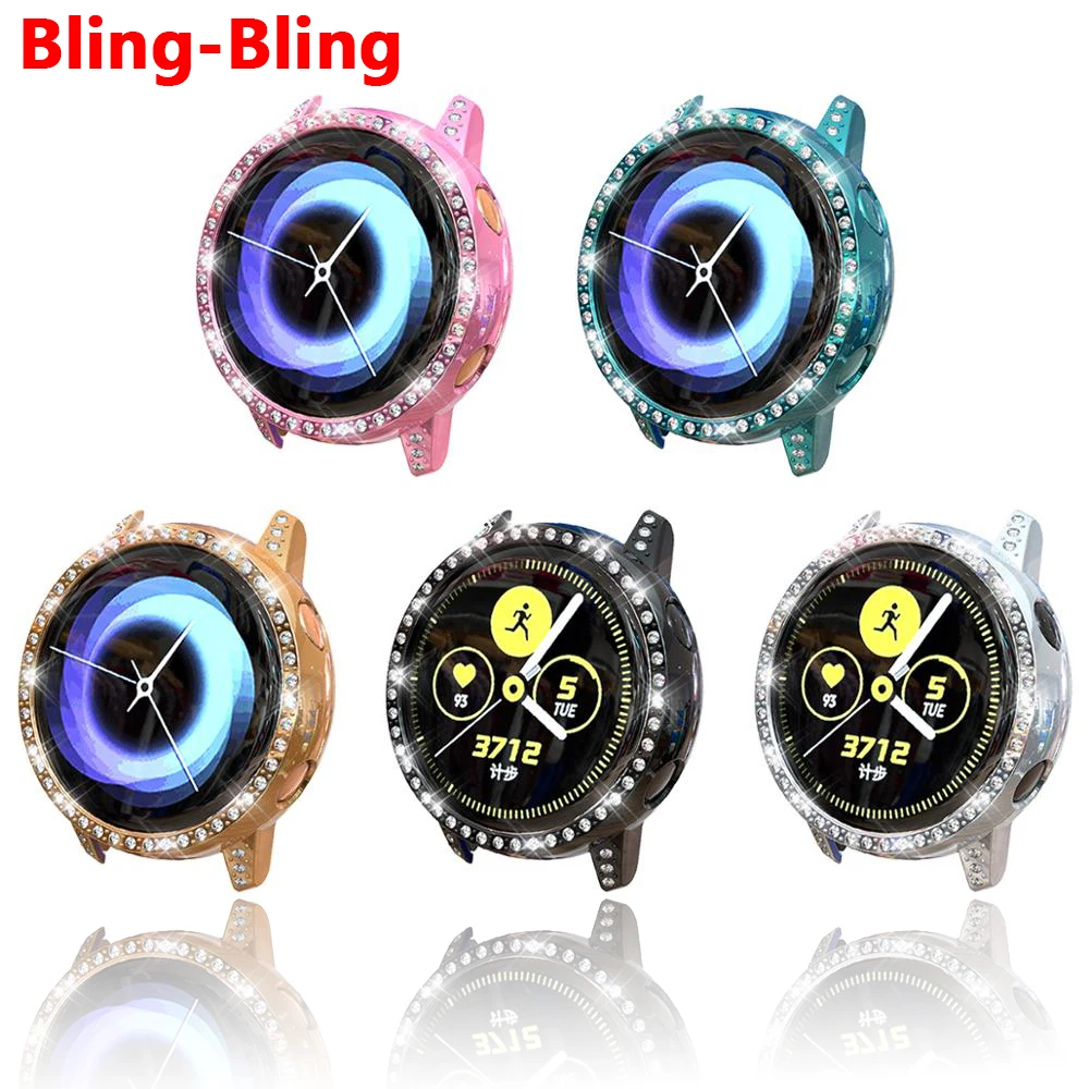

Galaxy Watch active case For Samsung galaxy watch active Bumper anti-fall Earthquake-proof coverage Diamond TPU case Accessories