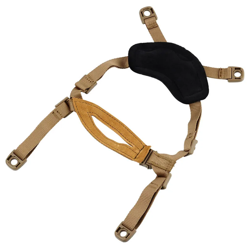 FMA Tactical Military Helmet General Nylon Suspension Lightweight Durable X-Nape for MICH Helmet Suit for Outdoor Sport TB956 - Цвет: Tan