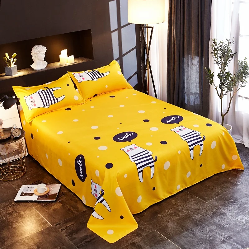 Простыня 1 шт. простыня для односпальной кровати двуспальной красивые простыни