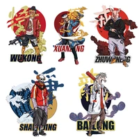 journey to the west monkey kings heat transfer vinyl wholesale sticker iron on heat transfers for clothes diy patches washable