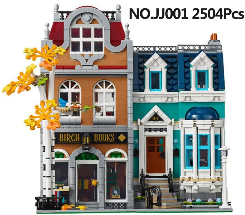 Конструктор Technic серии уличная архитектура строительные блоки дом JJ001 книжный