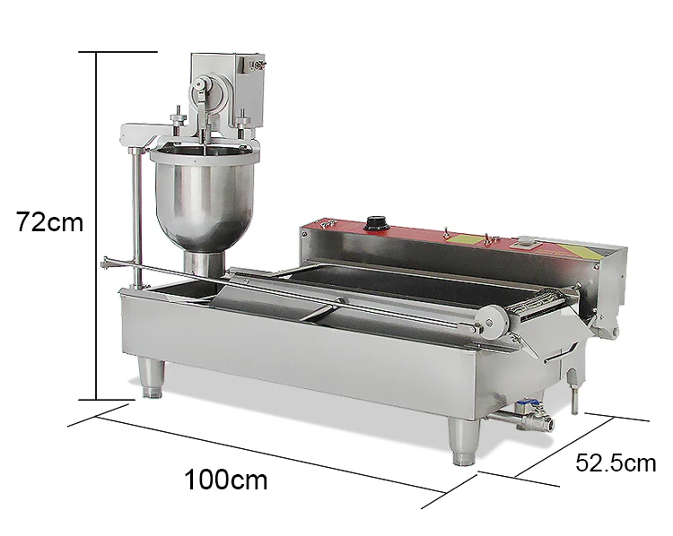 Automatic Electric Mini Donut Machine Stainless Steel Commercial Doughnut Fryer Maker With 3 Molds Snack Baking Equipment | Бытовая