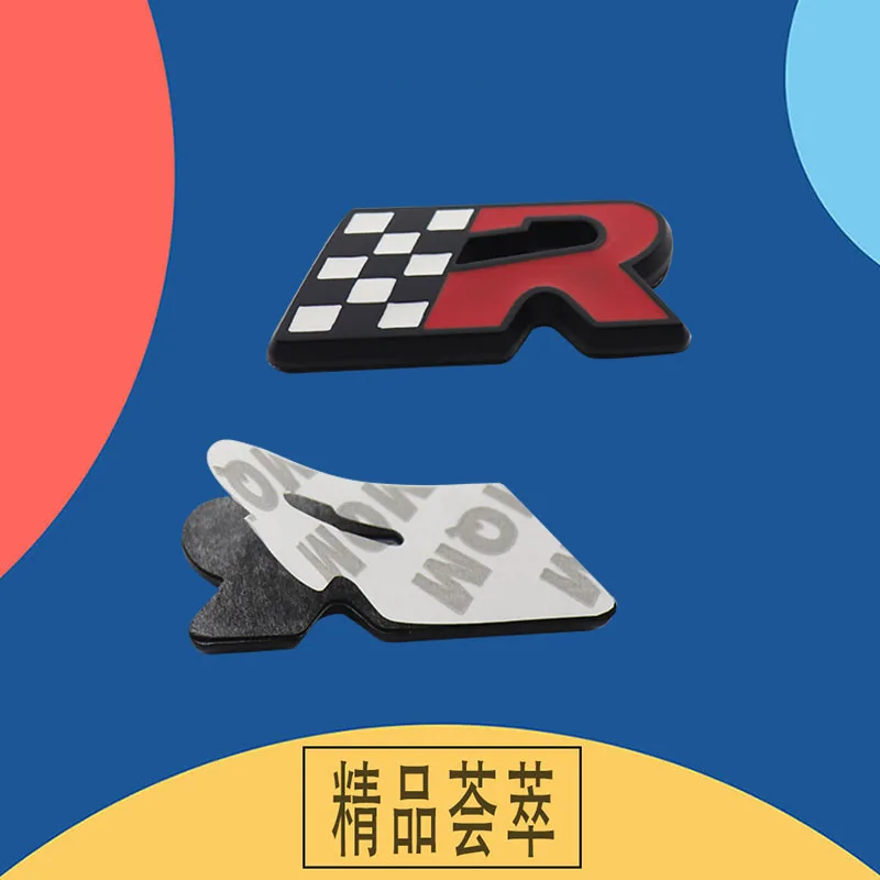 Хромированный красный флаг R для Леона купра Алтея Ибица Толедо крыло заднее