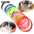 Нить 3D Warhorse для 3d ручки, нить из пла 1,75 мм, 5 м, искусственная нить, материал для печатающей ручки 100%, без пузырьков, экологически чистый, случайный цвет