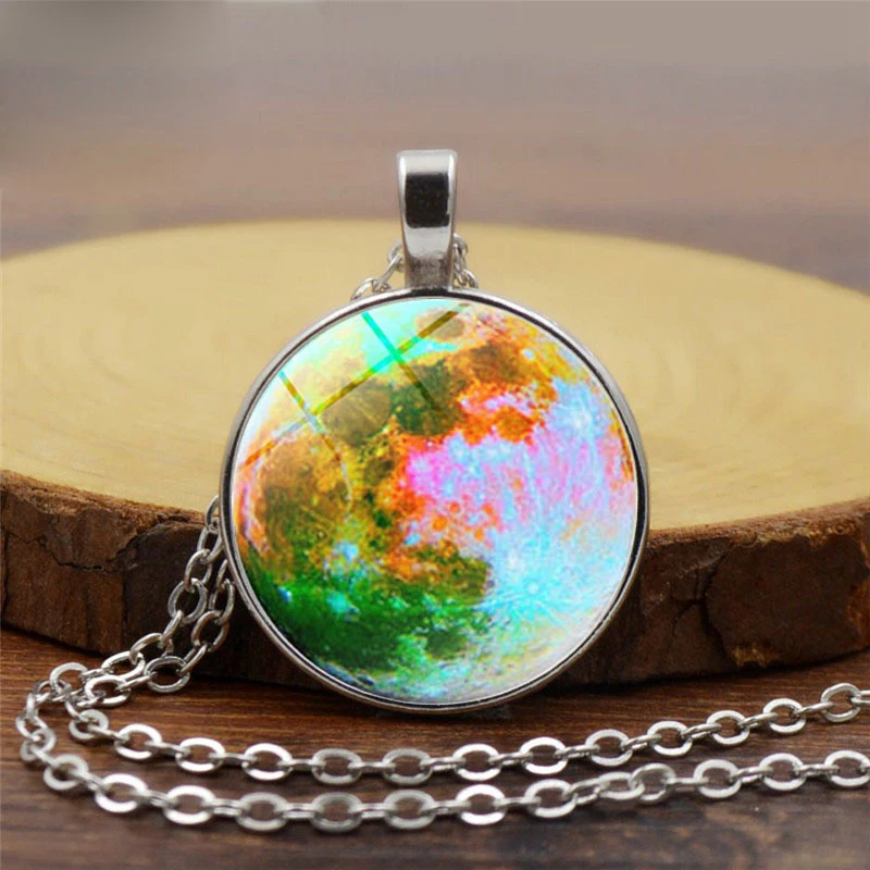 BTWGLFashion Женская круглая стеклянная флуоресцентная светящаяся в темноте Длинная