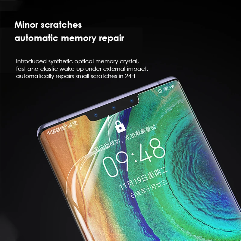 Гидрогелевая пленка Benks для Huawei Mate 30 Pro защитная HD экрана с полным наклеиванием P30