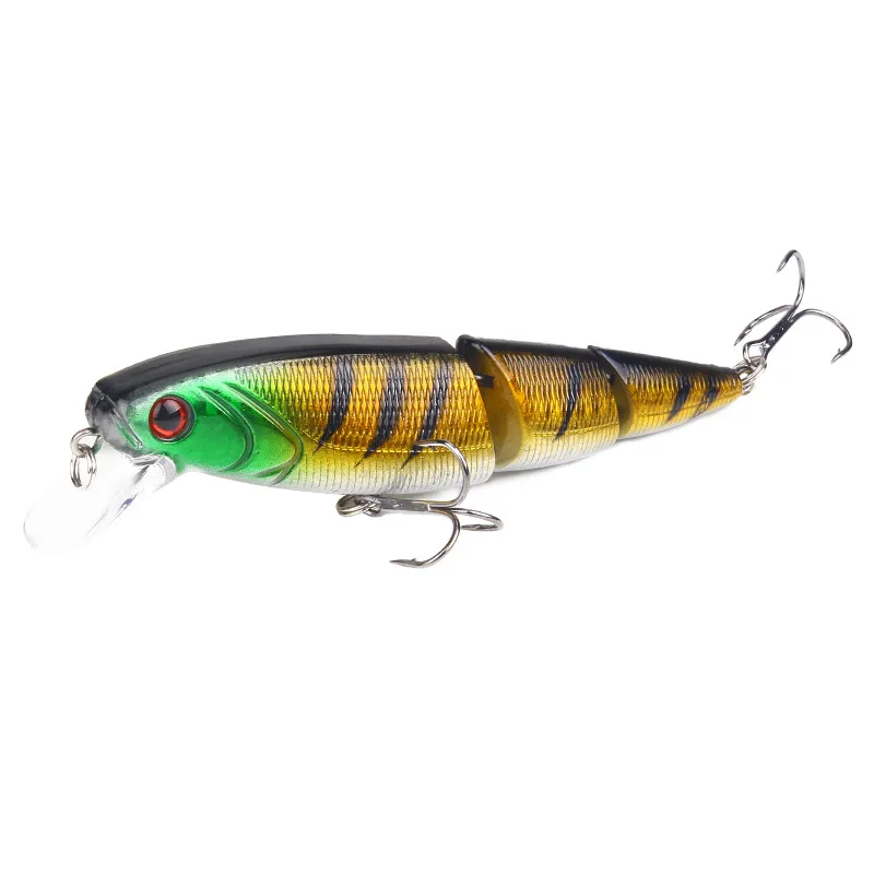 

1pcs Jointed Fishing Lure Minnow Artificial Fishing Lures Plastic Wobbler Tools Hard Bait Jerkbait Fish Esca Tackle 11.5cm 15g