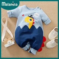 malpina newborn baby girls boys romper cotton clothes 0 24m age infant cartoon baby jumpsuit outfit toddler animal print costume