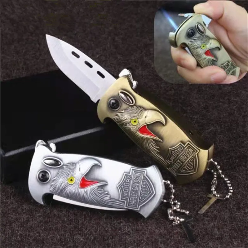 Многофункциональная Бутановая Зажигалка Dragon Tiger Head креативный портативный