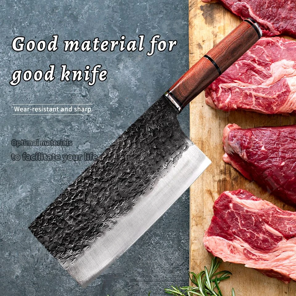 

7 inch Kitchen Chef Knife Stainless Steel Kitchen Knives Meat Cleaver Vegetables Slicing Fish Fillet Knife Ultra Sharp