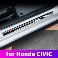 stainless steel threshold strip door welcome pedal pedal modification decoration for honda civic 10th 2016 17 18 2019 2020 2021